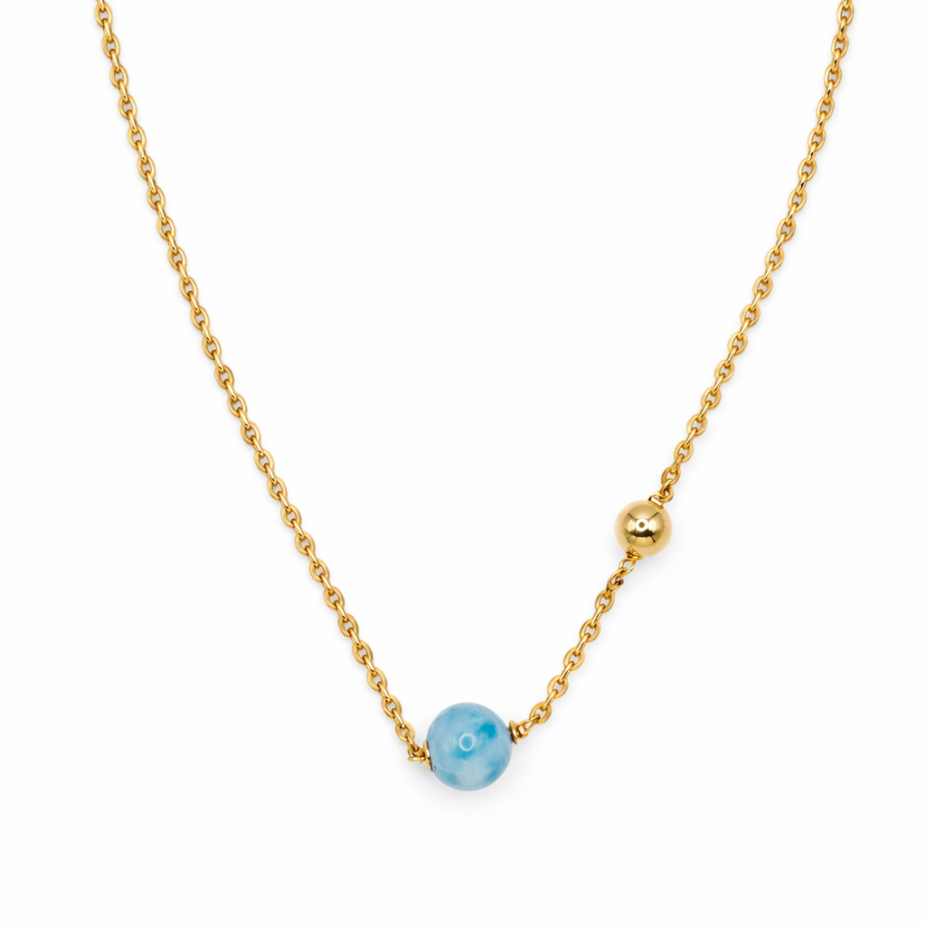 Larimar Orbit Necklace