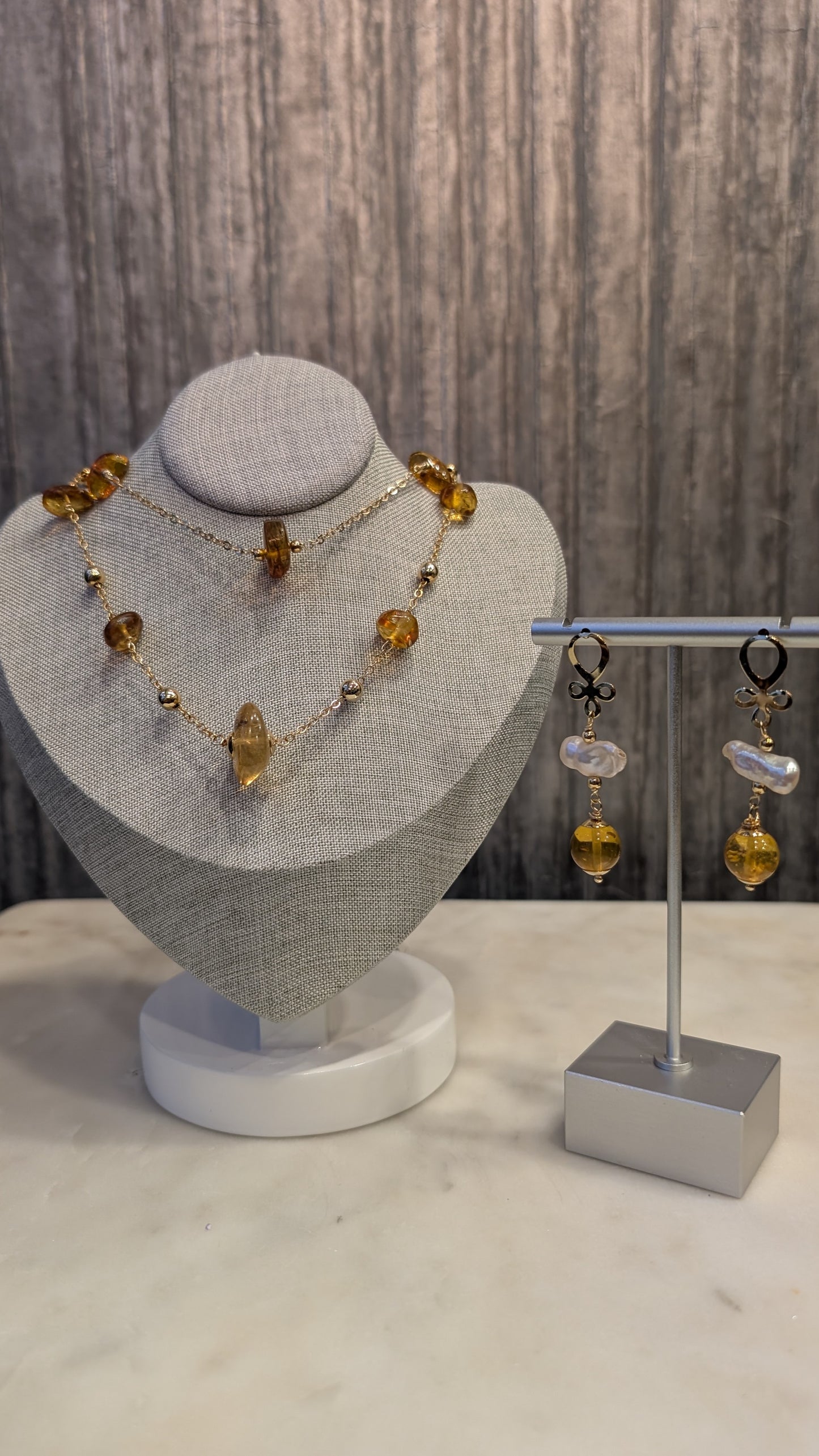 Amber Double Necklace