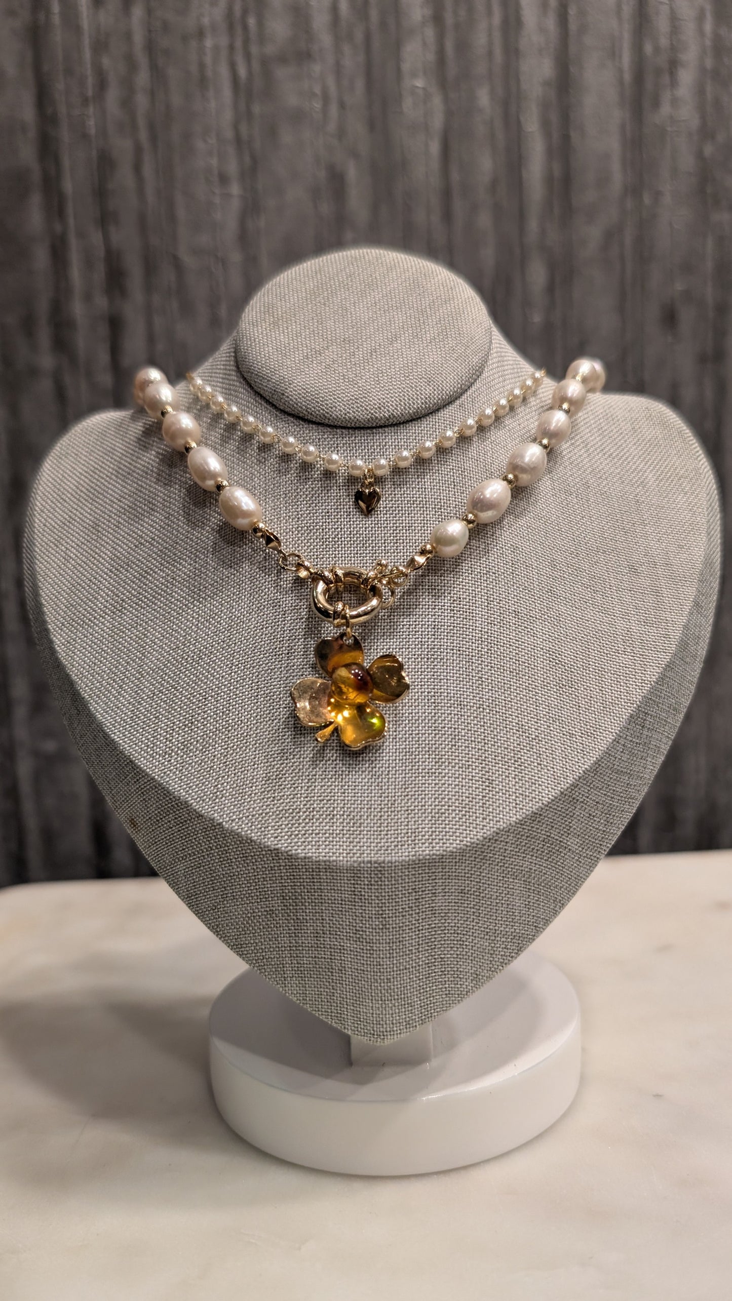 Larimar & Pearl Necklace