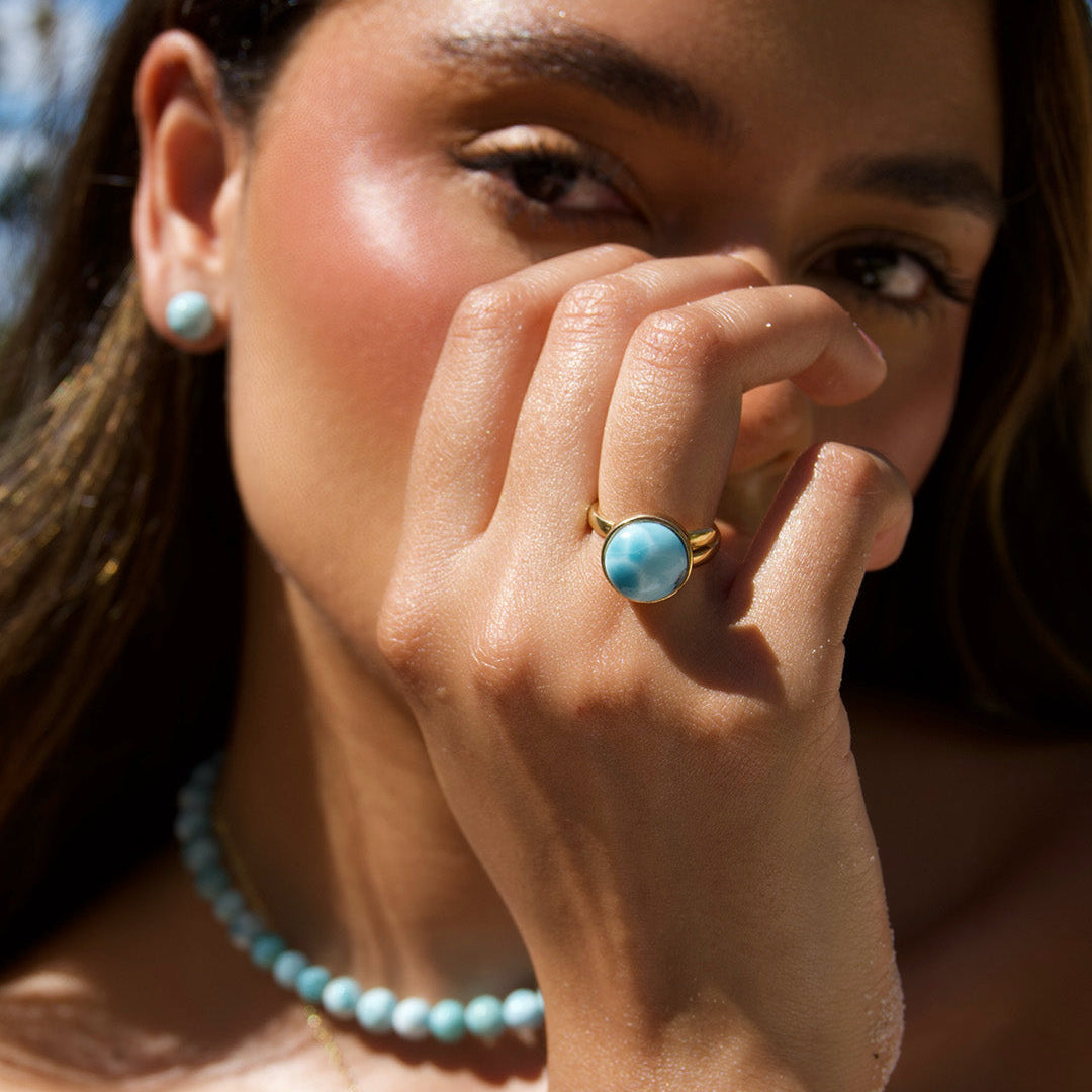 Anillo Larimar Ajustable