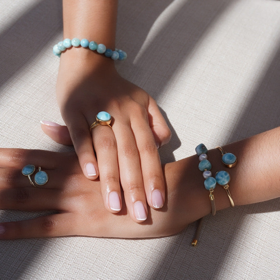 Anillo Larimar Ajustable