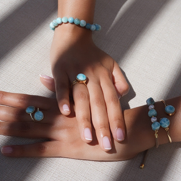 Anillo Larimar Ajustable