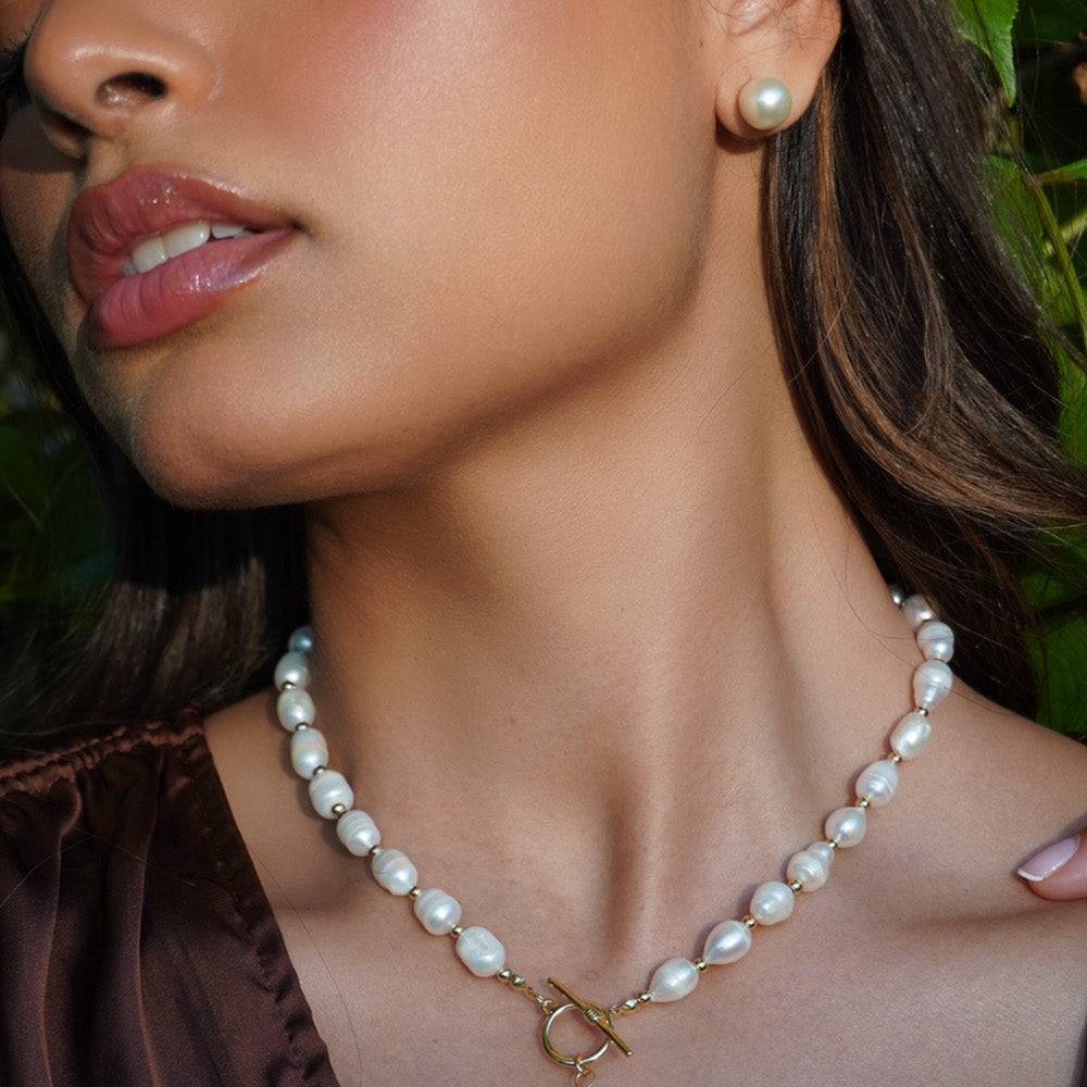 Aretes Perla Clásica