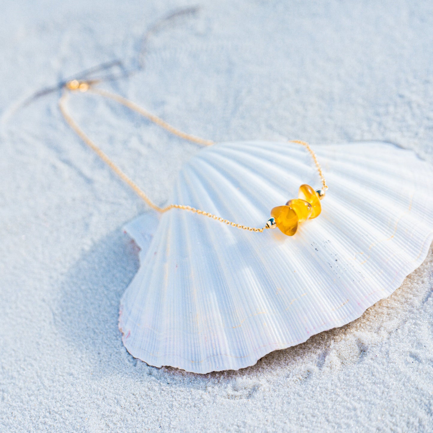 Amber Pendant Necklace