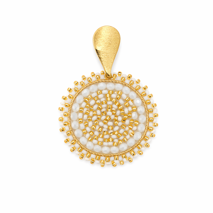 White Radiance Colombian Earrings