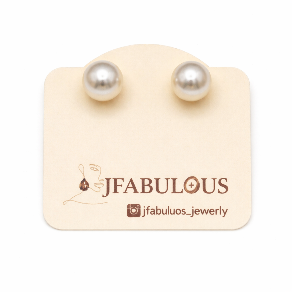 Classic Pearl Studs - Medium