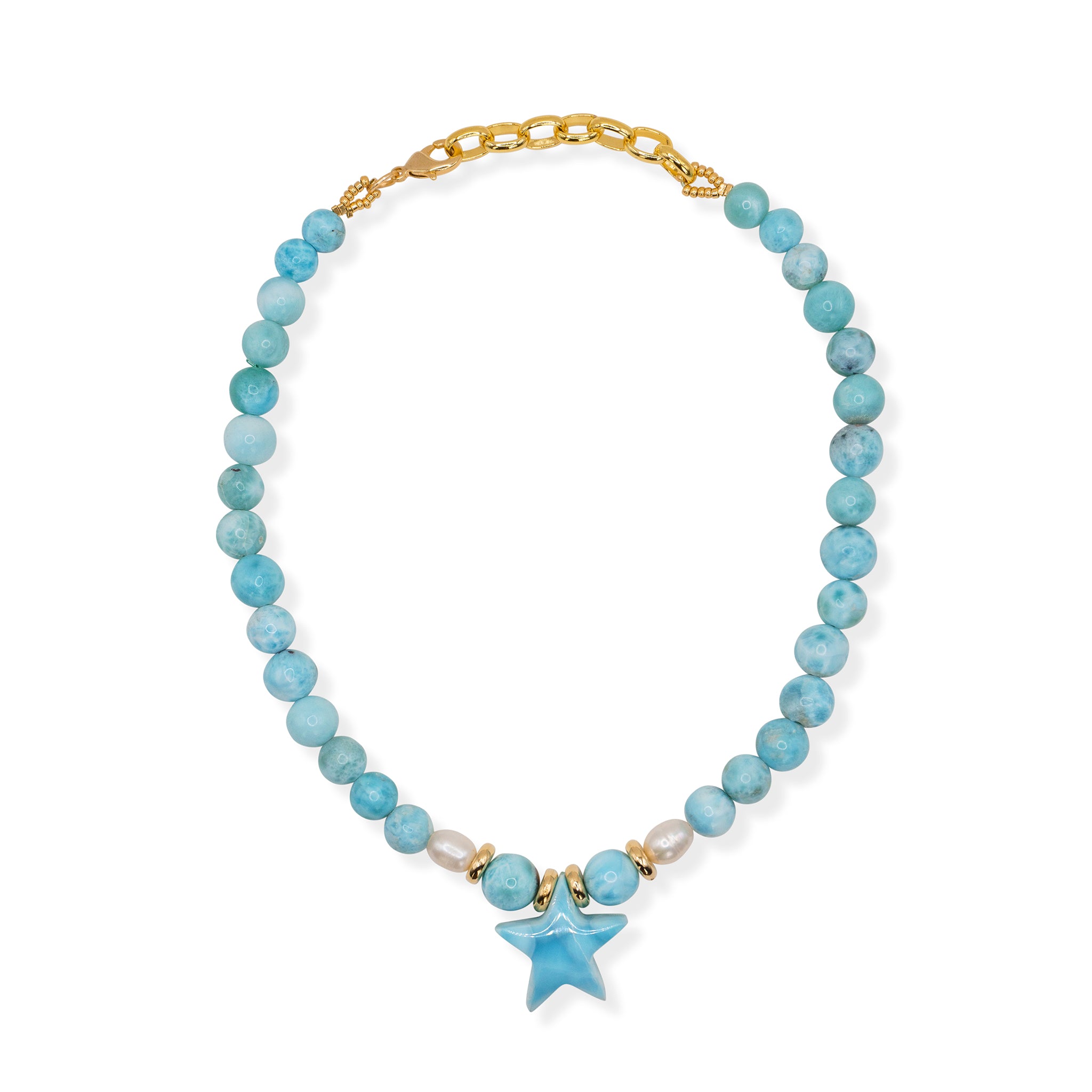 Collar Estrella de Larimar