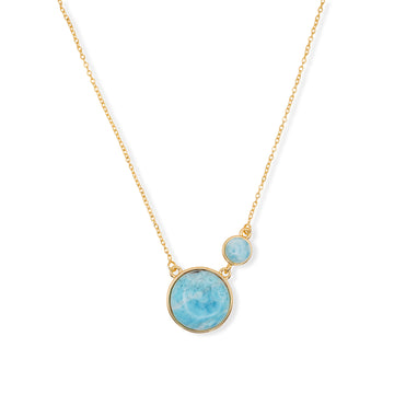 Collar Larimar Doble