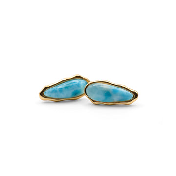 Aretes Gota de Larimar