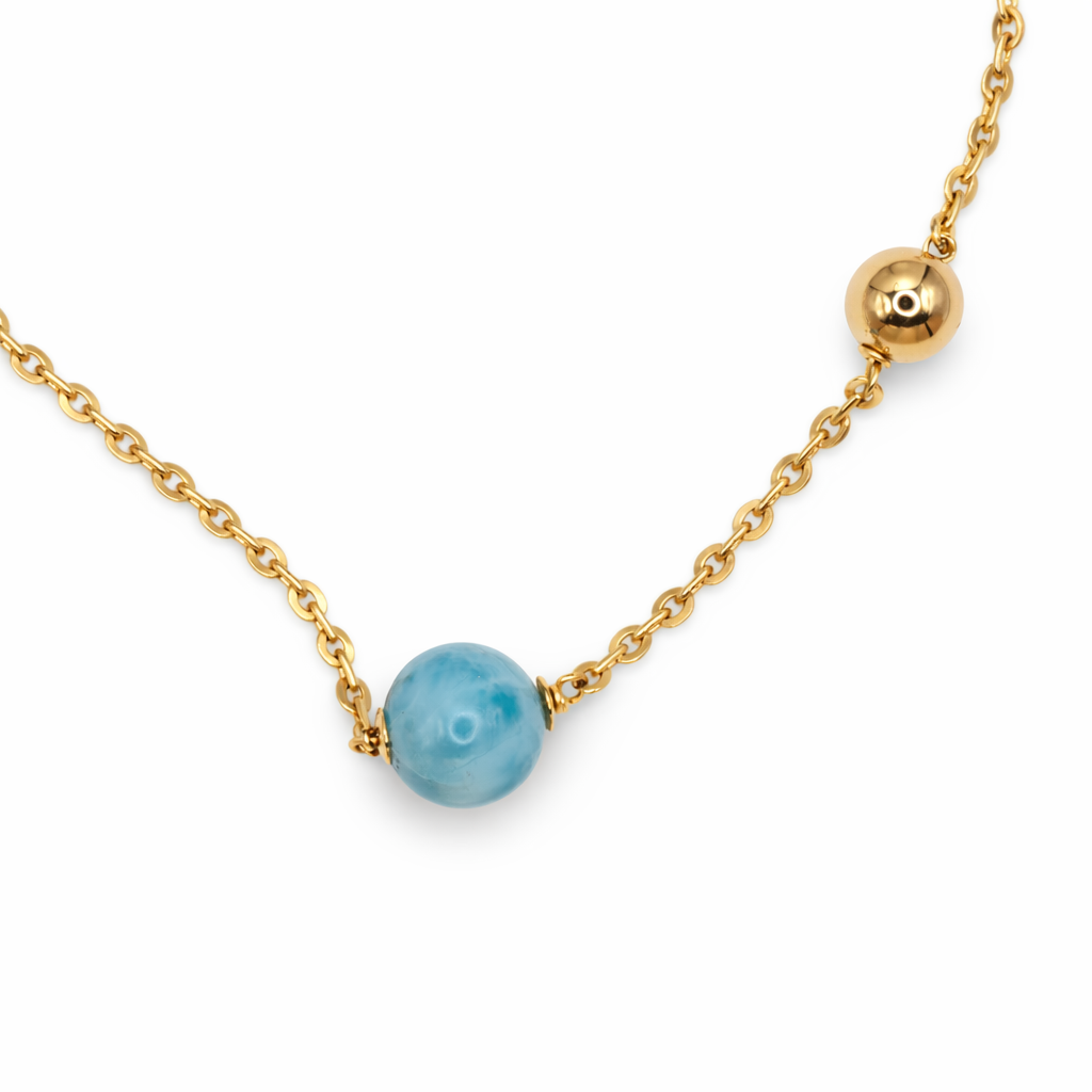 Larimar Orbit Necklace