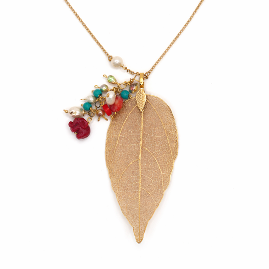 Golden Leaf Garden Necklace