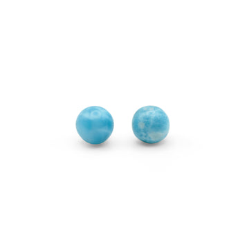 Aretes de Cuentas de Larimar