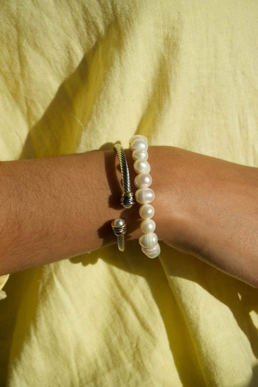 Pulsera Clásica de Perlas